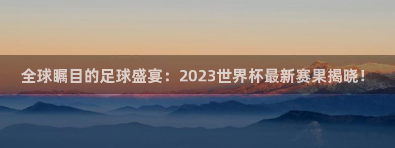 世界杯视频:全球瞩目的足球盛宴:2023世界杯最新赛果揭晓!